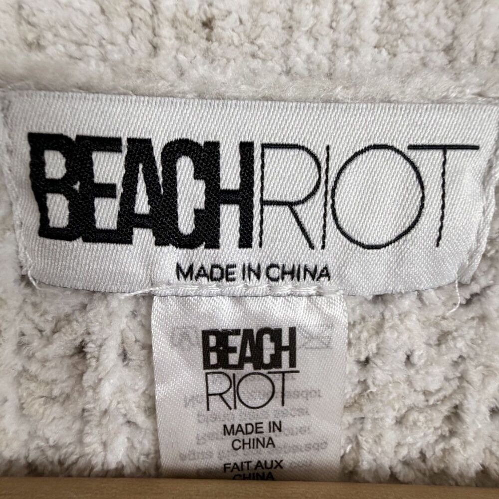 summer beach waffle knit boho cozy oversized sweater l/xl beach riot resort wear - Picture 5 of 11